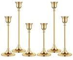 Candlestick Holders,Taper Candle Holder for Candlesticks Gold Brass Vintage Candle Stick Candle Holders Candelabra Candle Holder for Fireplace Party Dining Home
