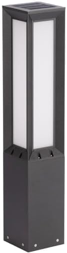 Solar Pathway Lights Outdoor, 32 Inch Modern Landscape Bollard Lighting Solar Powered Path Light, IP65 Waterproof 3000K LED Garden Luxury Lights for Driveway, Lawn, Patio, Yard, Walkway