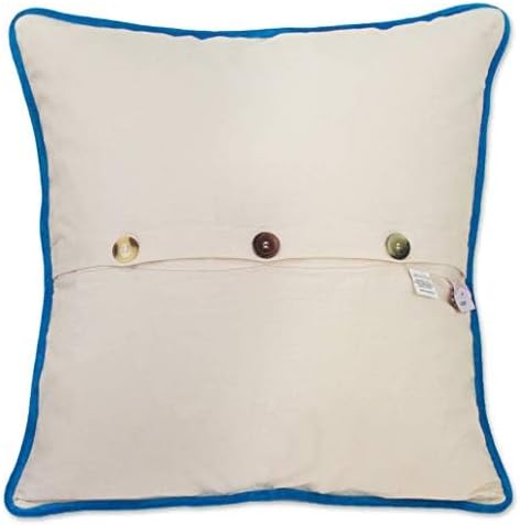 Catstudio Florida Embroidered Pillow - U.S. State Souvenir Decorative Throw Pillow with Original Artwork for Florida Lovers, Travel Souvenir