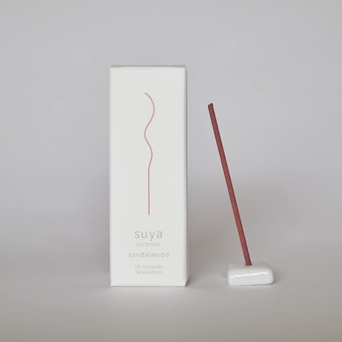 suya Japanese Incense Sandal Wood with Holder 30pcs Stick 10minitus rerax