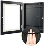 [4-Pack Kids Artwork Frames Changeable - Kids Art Frames Front Opening 8.5 x 11 Holds 150 Pics, Artwork Frames for Kids Art, Kids Art Frame Ideal for Portfolio, Pictures, Drawings (Black)