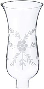 B&P Lamp® 1 5/8" X 10" Cut "Flower" Hurricane Shade