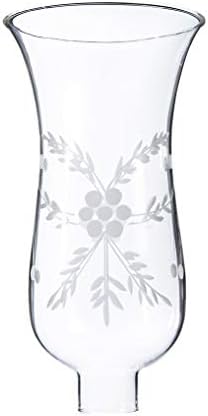 B&P Lamp® 1 5/8" X 10" Cut "Flower" Hurricane Shade