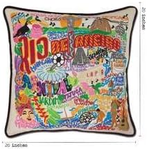 Catstudio Rio De Janeiro Embroidered Decorative Throw Pillow