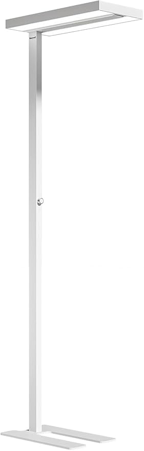 Honeywell LED Floor Lamp Modern - 02E GEN Sunturalux Eye Caring Tall Standing Light, 8000LM 4000K Natural Daylight Dimmable Reading Lampara for Home Office Living Room Bedroom