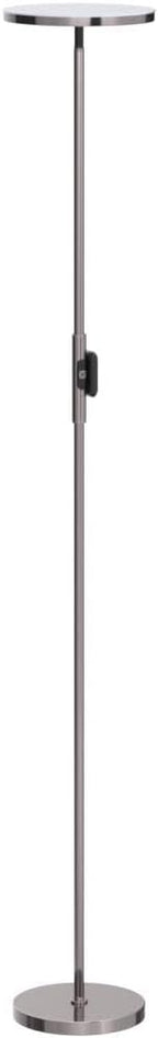 Floor Lamp,30W/2400LM Sky LED Modern Torchiere 3 Color Temperatures Super Bright Floor Lamps-Tall Standing Pole Light with Remote & Touch Control for Living Room,Bed Room,Office (Brushed Nickel)