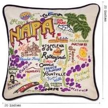 Catstudio Napa Valley Embroidered Decorative Throw Pillow