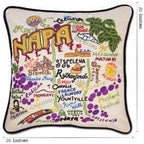 Catstudio Napa Valley Embroidered Decorative Throw Pillow