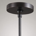 Black Pendant Light Fixtures, Glass Pendant Lights Kitchen Island, Raindrop Pendant Lighting, for Kitchen Island, Bedroom, Bathroom, Including Light Bulbs