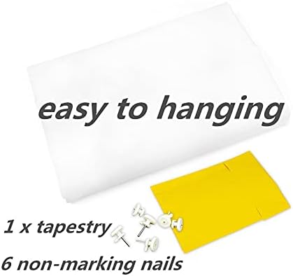 HVEST Magic Bookshelf Wall Tapestry Vintage Bookshelf Witchy Books Plant Skull Gothic Halloween Tapestry Wall Hanging Starry Sky Tapestries for Bedroom Living Room Dorm, 70.9L x 92.5W Inches