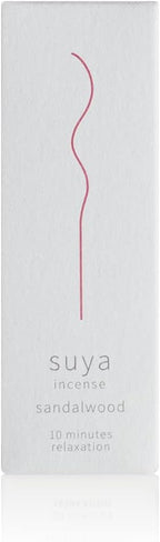 suya Japanese Incense Sandal Wood with Holder 30pcs Stick 10minitus rerax