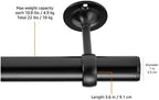 Amazon Basics Curtain Rod Ceiling-Mount Bracket, Set of 2, Black