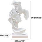Large Couples Kiss Sculpture,Abstract Art Couple Sculpture Home Furnishing Resin Statue Decoration Romantic Statue Used for Home Decoration, Wedding, Gift