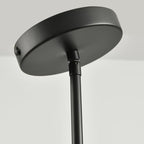 Black Pendant Lights Kitchen Island - Seeded Glass Pendant Light Fixture Multiple Stems Rods (3 Pack with Rod seeded Glass)