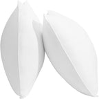 26 x 26 Outdoor Throw Pillow Inserts Set of 2 Waterproof Square Premium Decorative Couch Pillow Stuffers Form Large White Sofa Cushions Indoor