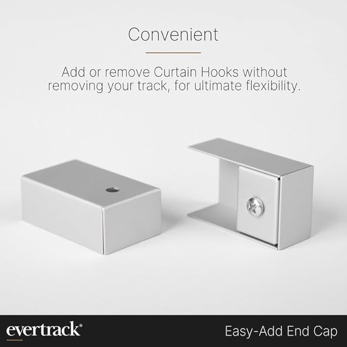 Curtain Track - Ceiling Mounted Curtain Rail for Curtains, Drapes, and Room Dividers - USA Made - Medium (16 Feet), Anodized Silver