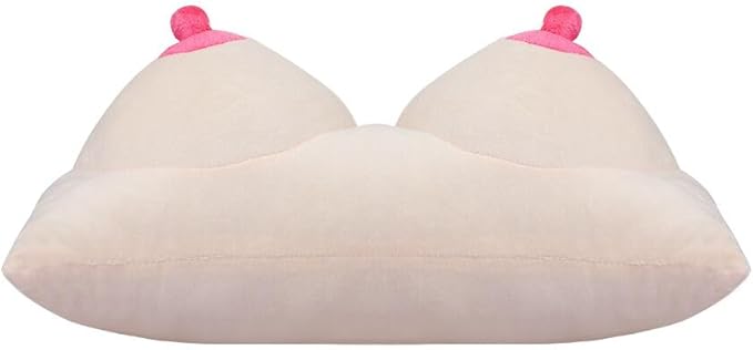 XGOPTS Boobs Breasts Pillow Cushion Creative 3D Feminist Boobs Pillow Soft Memory Foam Sleep Pillow Funny Chest Shaped Pillow Ergonomic Breast Cushion for Couples Home Decor for Valentine's Day