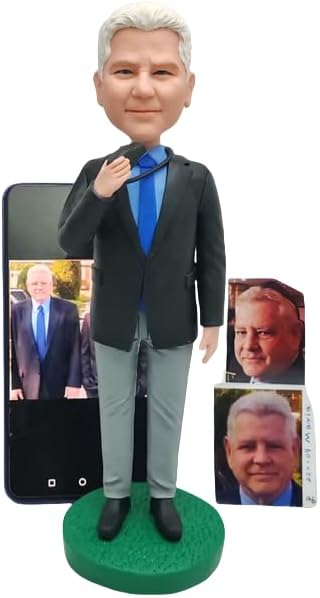 Customizing Bobblehead Figurine Personalized Sculpture Customized Photo bobblehead Doll, Birthday Gift, Gifts for mom and Friends, Corporate Gifts (One Person, 6.5 inches)