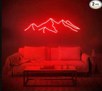 LED Decorative Lights USB Mountains Sunrise Sunset Led Neon Signs Home Decoration Wall Art Holiday Gift Brightness Adjustable 16.5''x9.5''