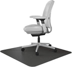 Resilia Office Desk Chair Mat - for Low Pile Carpet (with Grippers) Black, 30 Inches x 48 Inches, Made in The USA