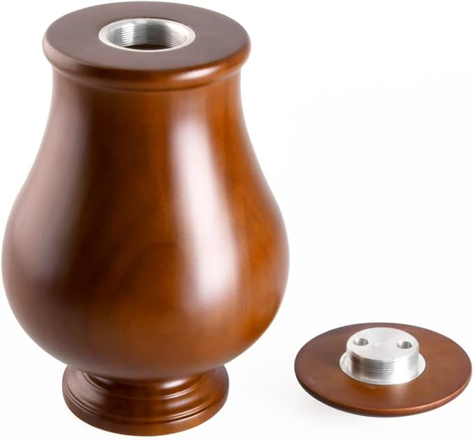 Elegant Wood Vase Urns for Human Ashes Adult Male/Female,for Adults up to 200lbs,Cremation urn for Funeral