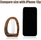 Solid Wood Frame Glass Test Tube Vase Desk Hydroponic Plant, Enhances Home and Office Environment, Small Size (Small)