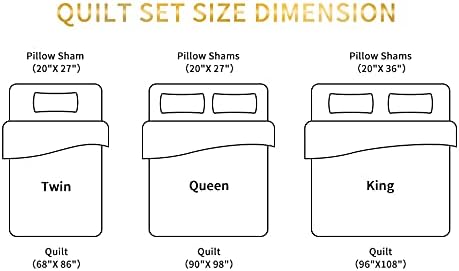 Travan 2-Piece Twin Quilt Sets with Sham Oversized Bedding Bedspread Reversible Soft Coverlet Set, Twin Size