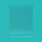 Binditek 100 Pack 12 Mil PVC Plastic Binding Covers, 8.5 x 11 Inches, Letter Size, Square Corners, Un-Punched, Office Supplies