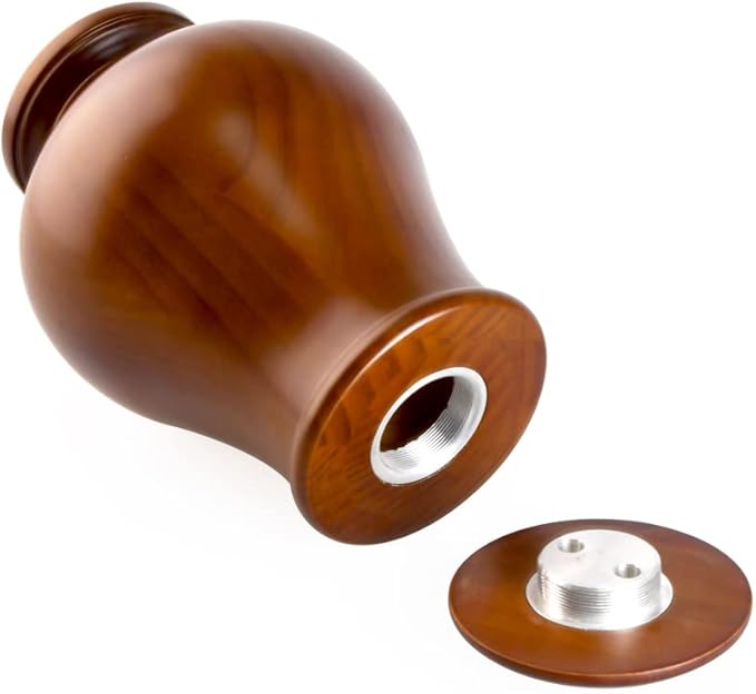 Elegant Wood Vase Urns for Human Ashes Adult Male/Female,for Adults up to 200lbs,Cremation urn for Funeral