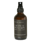 River Birch Tropical Mandarin Scented Linen and Room Spray | Home Fragrance | 4 oz Glass Amber Bottle | Luxury Signature Scent | Handmade in Texas