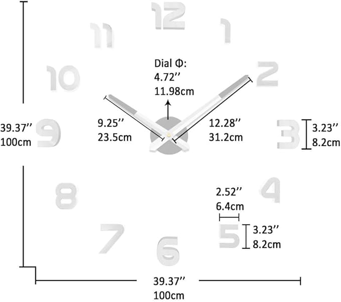 VANGOLD Design Large Wall Clock