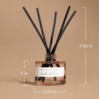 Sweet Water Decor Christmas Tree Reed Diffuser Set - Spruce, Pine Needles, Cedar, and Moss Scented Diffusers - Scent Diffusers for Home, Long Lasting Fragrance, Made in The USA