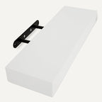 Amazon Basics Wood Floating Wall Shelves, Pack of 3, White, 15.8" x 5" x 1.8"