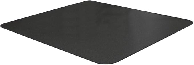 Resilia Office Desk Chair Mat - for Low Pile Carpet (with Grippers) Black, 30 Inches x 48 Inches, Made in The USA