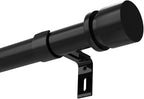 Latest Curtain Rods for Windows 28 to 48 Inches Length Adjustable 1 Inch Diameter Window Heavy Duty Curtain Rod with Aluminium Finials Set for Outdoor, Farmhouse, Bedroom, Living Room, Black