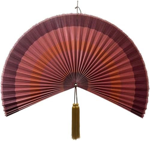Fan Wall Decor,Large Bamboo Fan Wall Art for Boho Hanging Headboard,Decorative Folding Fans for Over Bed Decorations