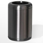 10L/2.6Gal Brushed Stainless Steel Trash can,Open Top Wastebasket Bin,Garbage Can for Bathroom,Living Room,Office,Kitchen,Bedroom,Hotel (Black Gold)
