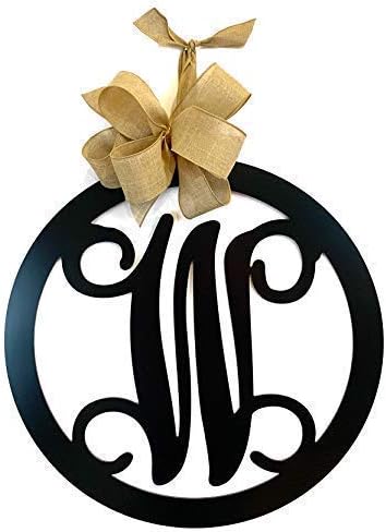 Family Name Letter Home Decor, Cursive Monogram Initial Decor for Wall, Metal ACM Initial Sign, 24 inch, Outdoor, Wedding Gift, Birthday Gift for Her, Christmas Present for Parents