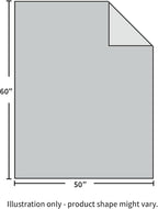 100% Cotton Muslin Throw Blanket for Bed, Couch, Small, Decorative, Soft, Pre-Washed, Breathable and Lightweight Gauze Blanket with Fringes, Suitable for All Seasons, Linen Grey, 50"x60"