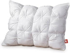 ZUBISU Luxury Hotel Quality Goose Feathers & Down Pillow,800 Fill Power King Size Bed Pillow 1 Pack,Soft Bed Pillow with Breathable Cover,Pack of 1 (King, White)