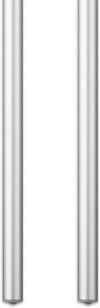 Curtain Wand - Aluminum Curtain and Drapery Pull Rod with Stainless Steel Hardware for Curtains, Draperies, and Room Divider Curtains - 24 Inches, Satin Nickel - Pack of 2