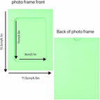 30 Pcs Color Paper Photo Frame Wall Decoration for 4x6 Inch Photos, with Color Heart Clips 30 Pcs and 3 Ropes for Home, Office, School Classroom, Wedding and Party Decoration.