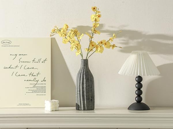 Natural Branch Design Ceramic Vase:Decorative Flower Vase for Modern Home Decor,Handmade Pottery Vase for Home Decor,Living Room,Kitchen,Office,Bedroom,CenterpieceTable Decorations-11 inch Grey Color