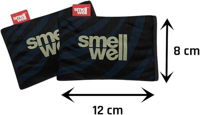 SmellWell - Scented Shoe Deodorizer Inserts - Odor Eliminators - Activated Bamboo Charcoal + Minerals - Natural Fresheners for shoes, bags, gloves - 2 x 1.8oz Original Size Black Zebra