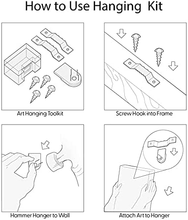 SIGNWIN Framed Canvas Print Wall Art Set Pink Geometric Color Block Collage Abstract Shapes Illustrations Modern Art Contemporary Minimal Ultra for Living Room, Bedroom, Office - 16"x24"x3 Natural