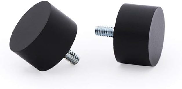 Ivilon Drapery Window Curtain Rod - End Cap Style Design 1 Inch Pole. 48 to 86 Inch Color Black