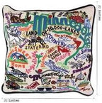 Catstudio Minnesota Embroidered Decorative Throw Pillow