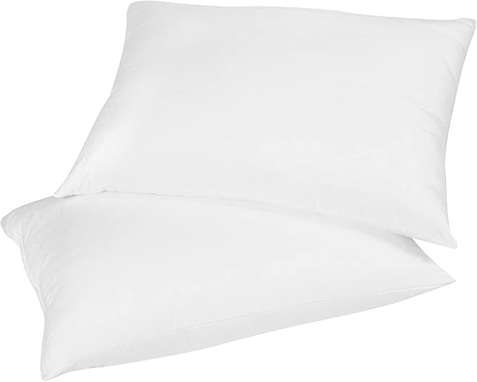 East Coast Bedding Pure Dream Firm Pillow - King Pillows Medium Support, King Size 20x36 Inch Goose Feather Down Pillows, 100% Cotton Shell, Set of 2
