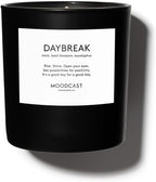 Moodcast Daybreak Scented Candle – Aesthetic Candle for Home, Mint, Basil Blossom & Eucalyptus, Clean Coco Wax Blend, Vegan, Paraben-Free, 45-Hour Long Lasting Burn – 8oz