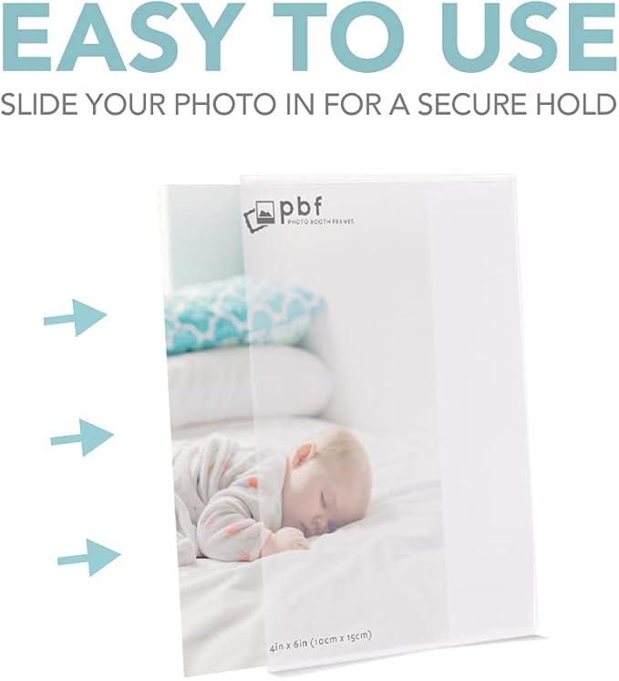 4x6 Clear Acrylic Picture Frame Magnet; Magnetic Acrylic Photo Frames (10)